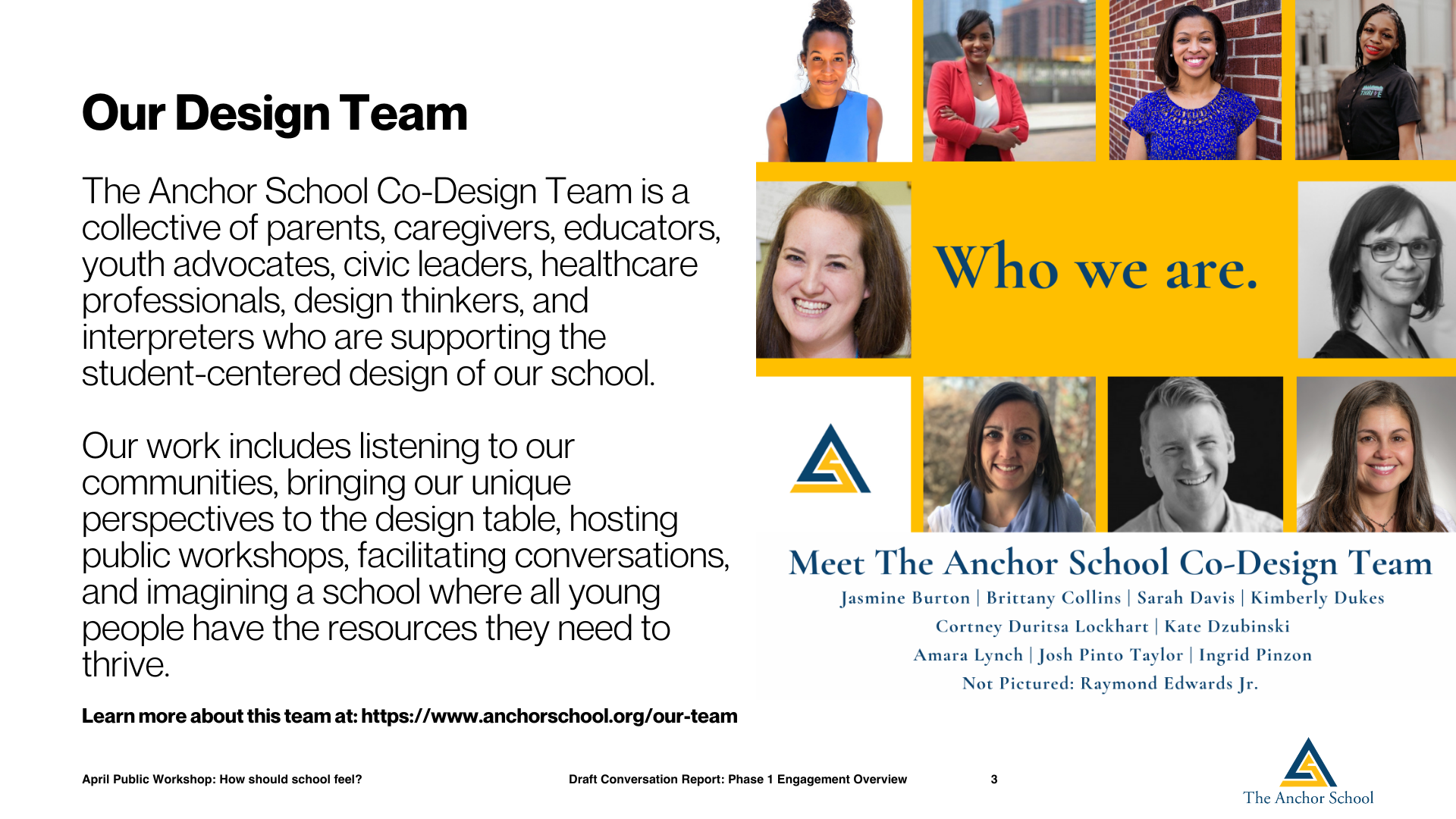 Public Workshop Series School Design The Anchor School (2)