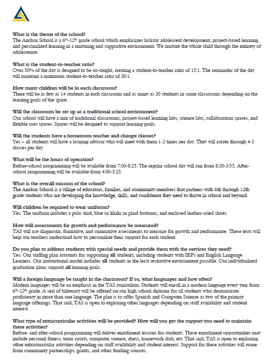 FAQ Snapshot