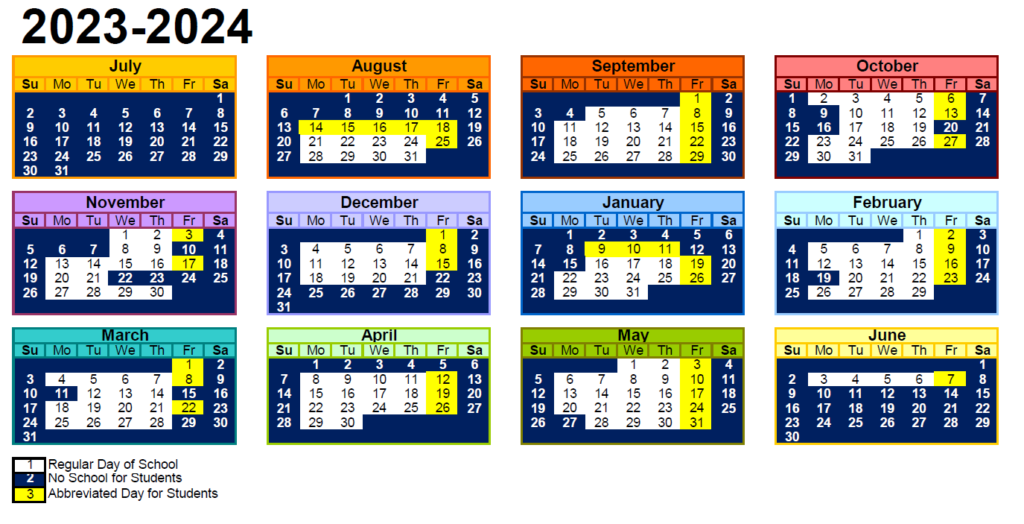 Academic Calendar - Scholars - SY2324