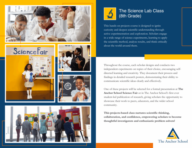 Image preview of the project card for The Science Lab Class (8th Grade)