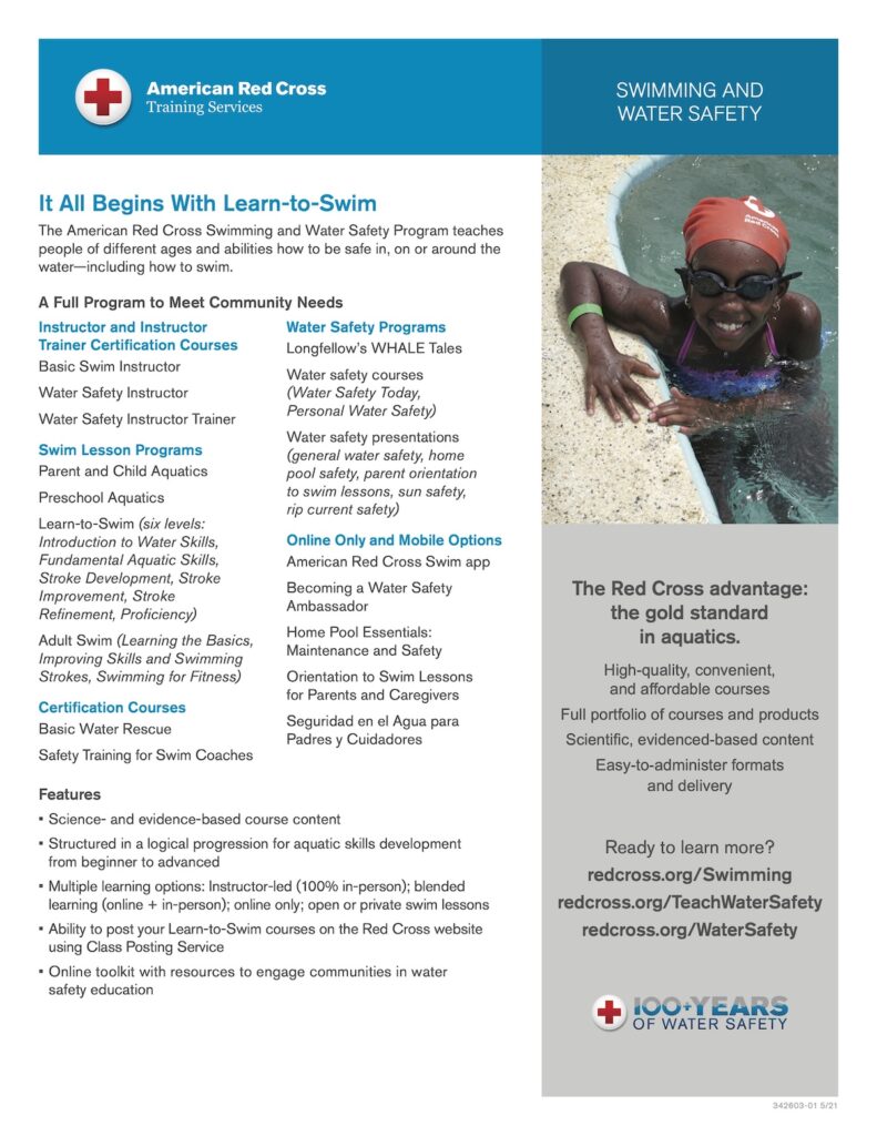 Red Cross water safety fact sheet preview